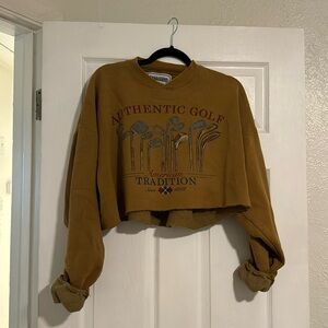 Vintage cropped crew neck